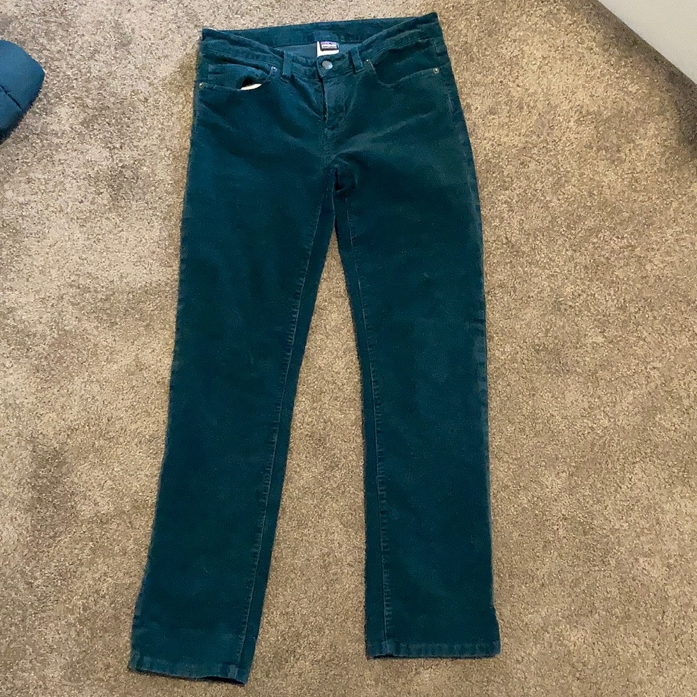 Patagonia green/blue corduroys